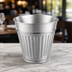 Thumbnail image #4 for American Metalcraft Tabletop Stainless Steel Trash Can, 32 oz, Brushed Finish