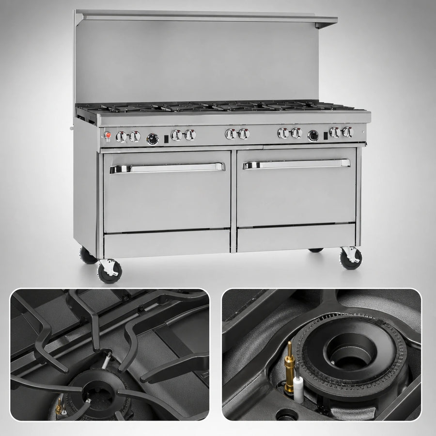 Two Non-Clog Open Burners