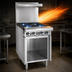 Thumbnail image #4 for Imperial Spec Series Heavy Duty 12-Inch Gas Hot Top Add-A-Unit Range with Open Cabinet Base