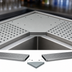 Thumbnail image #4 for Advance Tabco 45° Inside Corner Stainless Steel Drink Rail Filler for DRKR Series