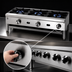 Thumbnail image #4 for Supreme 24-Inch Countertop Gas Hot Plate with 4 Open Burners, 110,000 BTU