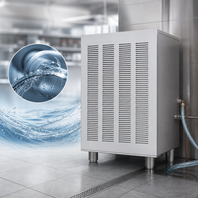 Product image #5 for Ice-O-Matic Flake-Style Water-Cooled Ice Maker with Self-Contained Condenser