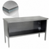 Thumbnail image #4 for John Boos 14-Gauge Stainless Steel Open-Front Enclosed Base Work Table, Flat Top, 120