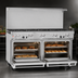 Thumbnail image #4 for Southbend Ultimate 60-Inch Gas Restaurant Range with 9 Open Burners, Standard Oven, and Convection Oven