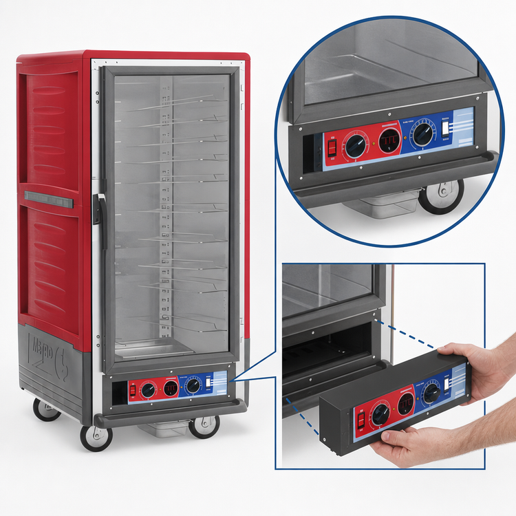 Product image #4 for Metro C5 3 Series 3/4 Height Combination Heated Holding & Proofing Cabinet with Clear Polycarbonate Door