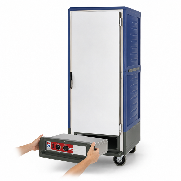 Product image #4 for Metro C5 3 Series Insulation Armour Full-Height Combination Heated Holding & Proofing Cabinet, Blue