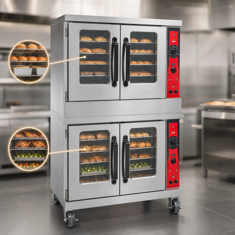 Product image #4 for Vulcan VC55ED Double-Deck Full-Size Electric Convection Oven, Standard Depth