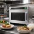 Thumbnail image #4 for Amana Commercial HDC182 Heavy Volume Countertop Microwave Oven, 0.6 Cu. Ft., 1800W, 208/240V, Window Door