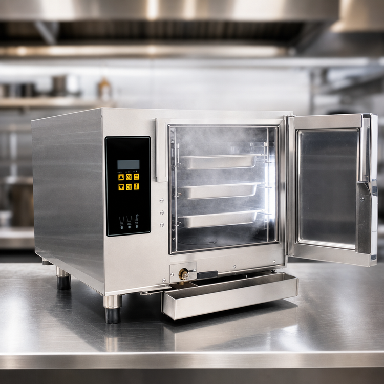 Product image #4 for AccuTemp Evolution Connected Boilerless Countertop Convection Steamer, 3-Pan, Electric, 480V