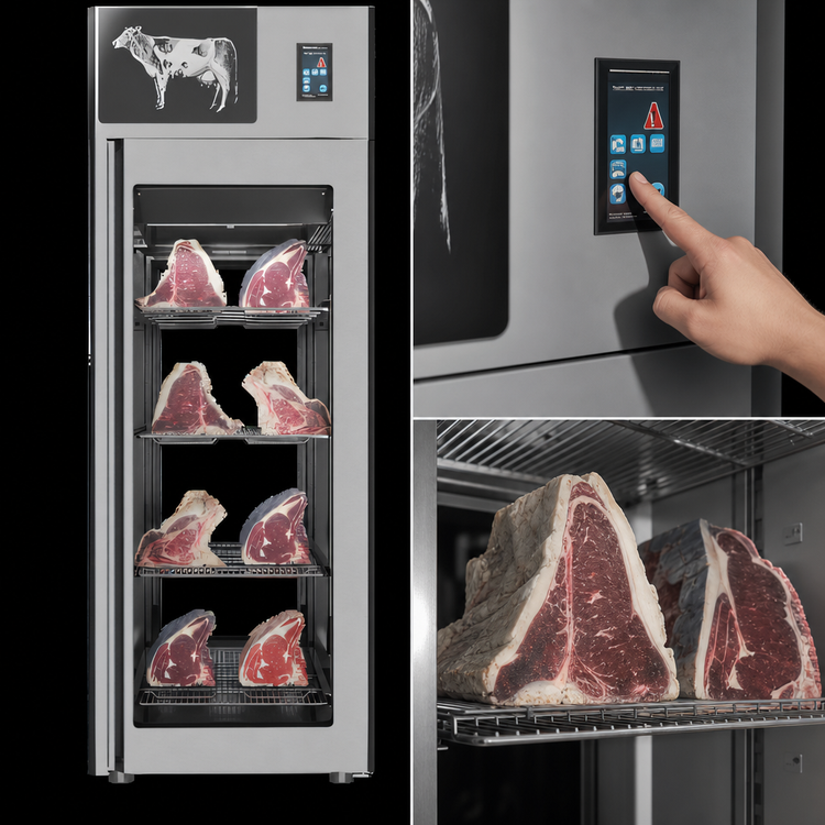 Product image #4 for Trento Stagionello Dry Age 3.0 24.7 Cu. Ft. 4-Glass View Dry Aging Cabinet with Humidity Management
