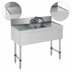 Thumbnail image #4 for Advance Tabco Special Value Series 36-Inch 1-Compartment Stainless Steel Bar Sink with Left and Right Drainboards and Splash-Mount Faucet