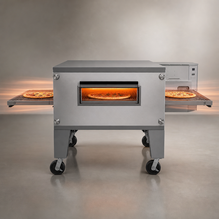 Product image #4 for Lincoln Impinger 3240 Single-Deck Floor Model Natural Gas Conveyor Pizza Oven