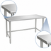 Thumbnail image #4 for Eagle Group Budget Series 144-Inch x 30-Inch Flat Top Stainless Steel Work Table with Tubular Base