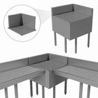 Thumbnail image #4 for Advance Tabco SU-2124R Right-Side Corner Splash for CRD-2 Underbar Drainboard