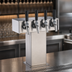 Thumbnail image #4 for Perlick Standard Height Air-Cooled 4-Faucet Tee Beer Tower, Polished Chrome