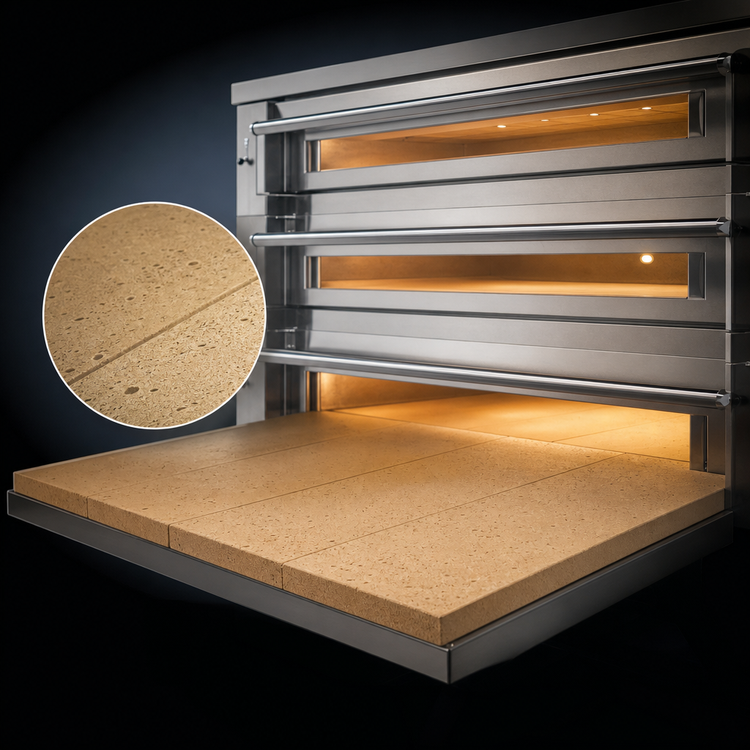 Product image #5 for Marra Forni Three-Deck Electric Stackable Deck Oven with 73 x 36 Inch MarraStone Hearth