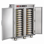 Thumbnail image #5 for FWE / Food Warming Equipment Co., Inc. E-Series E-1200 Dual-Temp Heated Banquet Transport Cart, Double Door, 120 Covered 11-Inch Plates