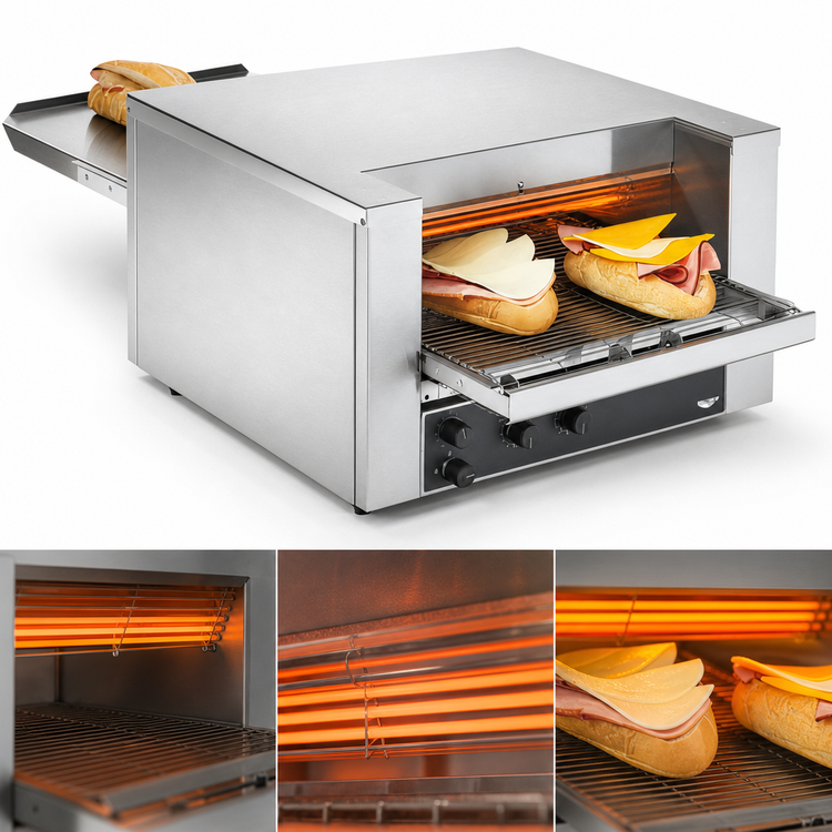 Product image #4 for Vollrath 40-Inch Countertop Conveyor Sandwich Oven, 14.5-Inch Conveyor Width, 208V