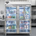Thumbnail image #3 for Continental Refrigerator D2FENSSGDHD Designer Line Wide Two-Section Reach-in Freezer with Half-Height Glass Doors