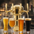 Thumbnail image #4 for Mini-Mushroom Countertop Glycol-Cooled 4-Faucet Draft Beer Tower, Polished Brass