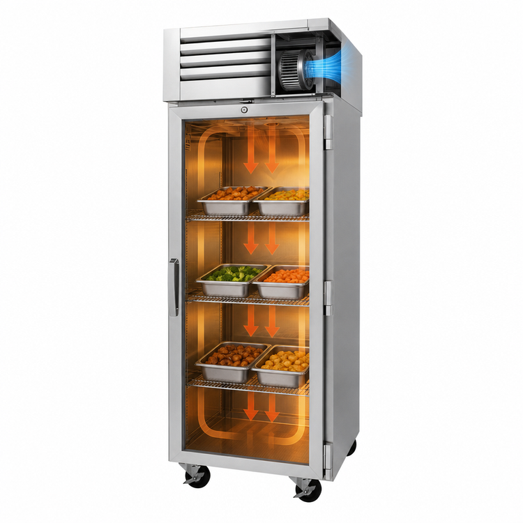 Product image #5 for Turbo Air PRO Series 1-Section Pass-Thru Heated Holding Cabinet with Glass Doors, 28 Cu. Ft., Standard Depth