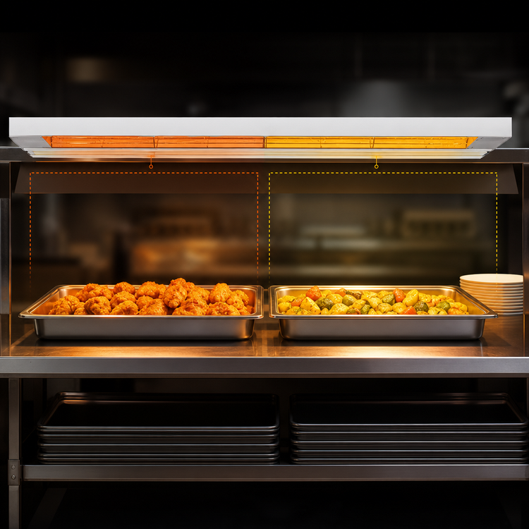 Product image #4 for Nemco 36-Inch Dual Remote-Controlled Infrared Strip Heater, 120V, Aluminum Housing