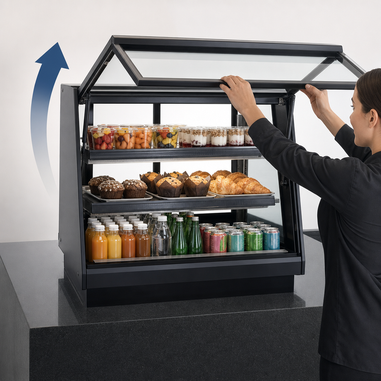 Product image #4 for Elements 48-Inch Countertop Self-Serve Rear-Mount Refrigerated Merchandiser