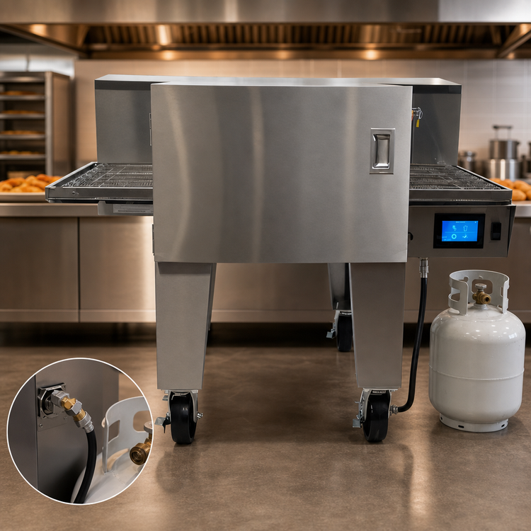 Product image #4 for Lincoln Aperion 24 Series Floor Model LP Gas Impinger Conveyor Oven with 24" x 48" Conveyor