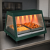 Thumbnail image #4 for Hatco Glo-Ray Countertop Heated Display Case with Straight Glass Front, Rear Sliding Doors, 4-Pan Capacity