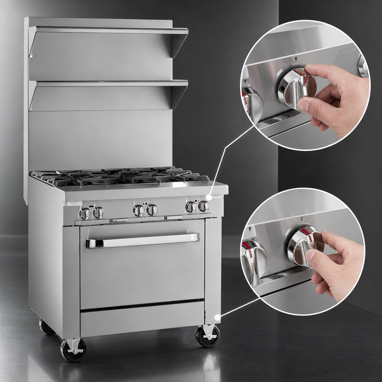 Product image #4 for Southbend Platinum 24-Inch Heavy Duty Gas Modular Uniform Hot Top Range