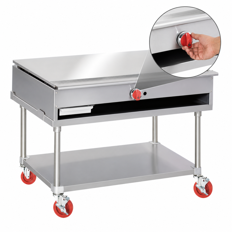 Product image #4 for American Range Culinary Series 24-Inch Gas Teppan-Yaki Japanese Style Griddle