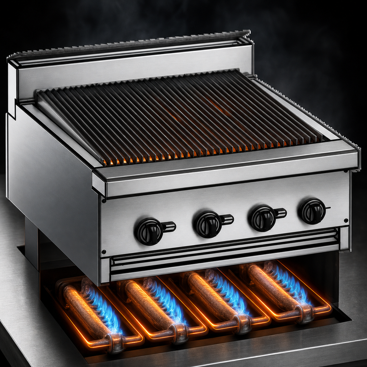 Product image #4 for Jade Range Bistro JBR-48B-M 48" Modular Gas Charbroiler with Stub Back