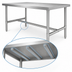 Thumbnail image #4 for Klinger's Trading 84-Inch x 30-Inch Heavy Duty Stainless Steel Flat Top Work Table with H-Frame Base