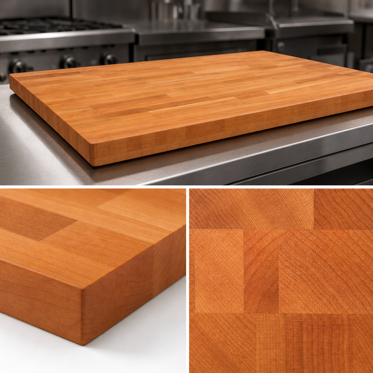 Product image #4 for Boos Block American Cherry Edge Grain Kitchen Countertop, 72 x 32 x 1-1/2 Inch Thick, Varnique Finish