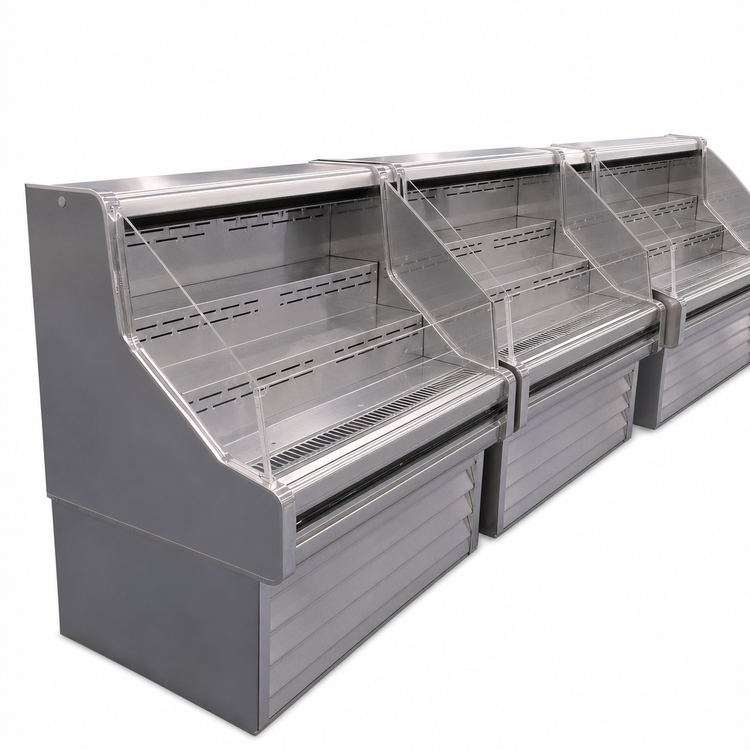 Product image #4 for Howard-McCray 35E Series Remote Impulse Open Merchandiser, 51"W x 44"H, Straight, Stainless Steel