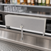 Thumbnail image #4 for Glastender 20-Inch Single Speed Rail Locking Cover, Stainless Steel