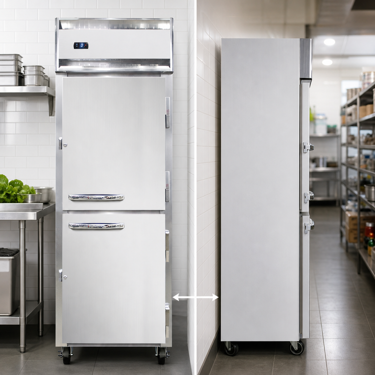 Product image #4 for Continental Refrigerator 1FESNSAHD One-Section Extra-Wide Shallow Depth Reach-In Freezer