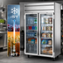Thumbnail image #4 for Beverage-Air Cross Temp® Top-Mounted 2-Section Reach-In Convertible Refrigerator/Freezer with Hinged Glass Doors, 45.2 Cu. Ft.