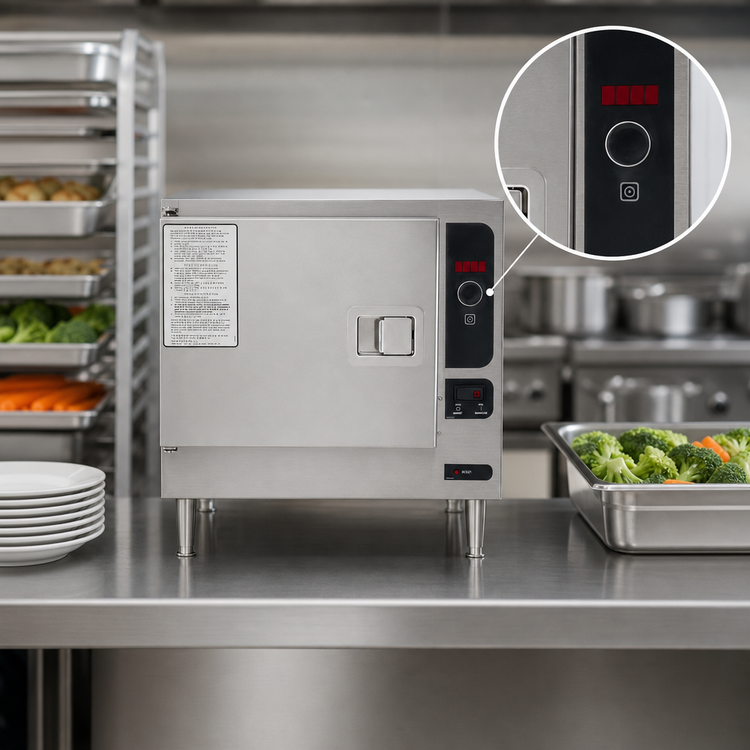 Product image #4 for Cleveland Range SteamChef 3-Pan Countertop Electric Convection Steamer
