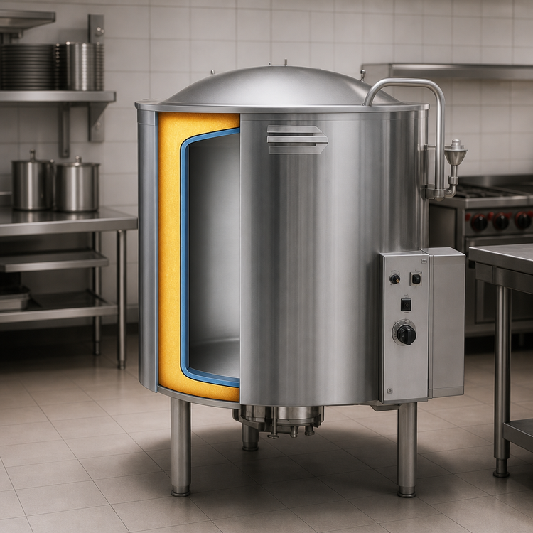 Product image #4 for Legion LGB-80 80-Gallon Gas Self-Contained Kettle, 2/3 Jacketed, Floor Model