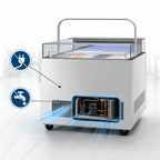Thumbnail image #4 for Turbo Air TOS-40NN-D-S Open Display Sandwich & Cheese Merchandiser, 40.25 in, Stainless Steel, Self-Contained Refrigeration
