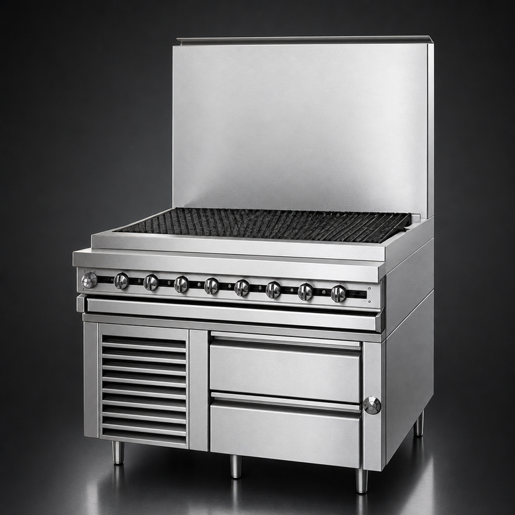 Product image #4 for Titan JMRH-48B 48" Modular Heavy-Duty Gas Charbroiler