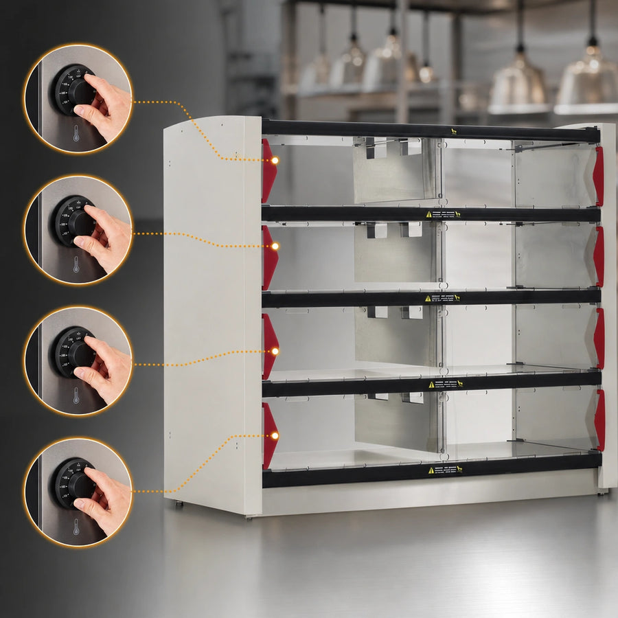Four Individually Controlled Shelves