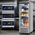 Thumbnail image #4 for Turbo Air Super Deluxe 20 Cu. Ft. One-Section Glass Door Reach-In Refrigerator, Bottom Mount Compressor