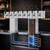 Thumbnail image #4 for Perlick 4006-10BX10BTF Back-to-Back Bridge Tee Draft Beer Tower with 20 Faucets