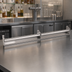 Thumbnail image #4 for Glastender 71-Inch Single Stainless Steel Speed Rail with Open Step-and-Rail Design
