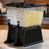 Thumbnail image #5 for Trimline Premium 6-Gallon Rectangular Double-Bowl Drink Dispenser, Clear Polycarbonate with Black Base