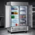 Thumbnail image #5 for Beverage-Air Horizon Series Dual-Temp Two-Section Reach-In Refrigerator/Freezer, Left Refrigerator / Right Freezer, Standard Depth, Stainless Steel