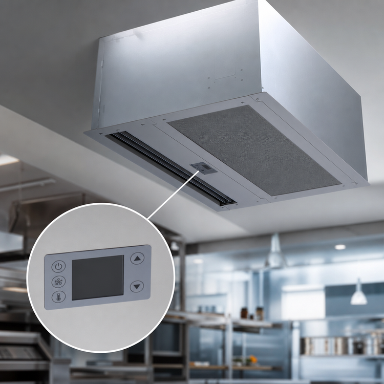 Product image #4 for Berner Architectural Recessed 12 Electric Heated Air Curtain, 96-Inch Wide, 3 Motors, 42 kW