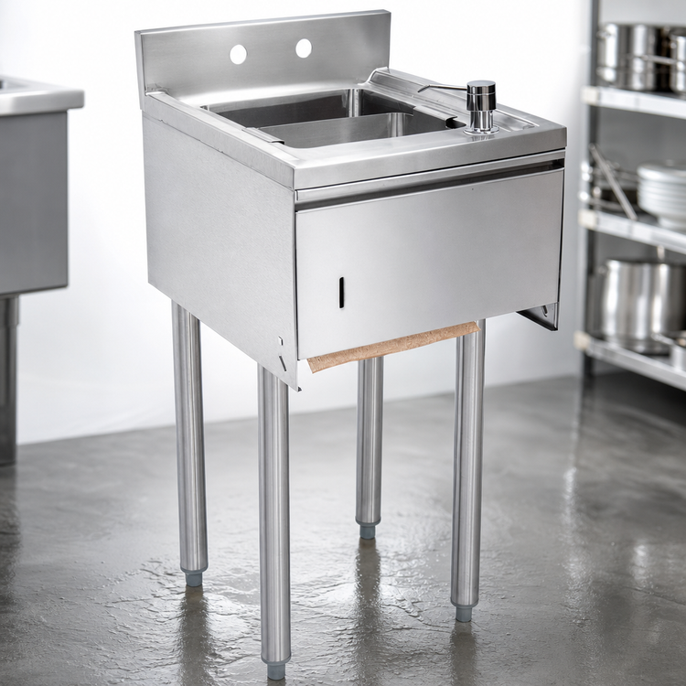 Product image #4 for BK Resources Slimline Underbar Single-Compartment Dump Sink